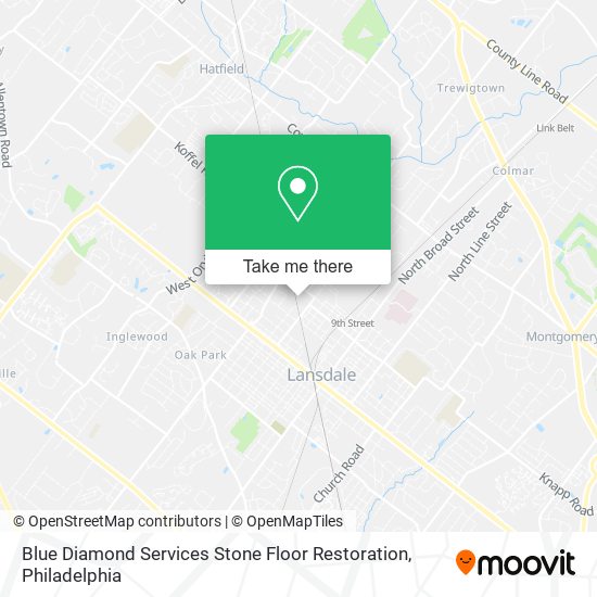 Mapa de Blue Diamond Services Stone Floor Restoration