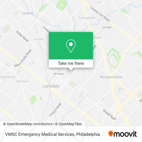 VMSC Emergency Medical Services map