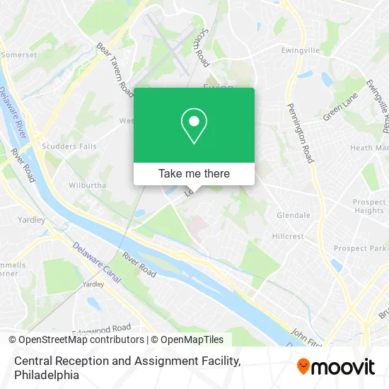 Central Reception and Assignment Facility map