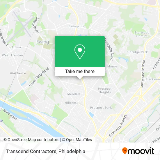 Transcend Contractors map