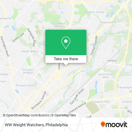 WW Weight Watchers map