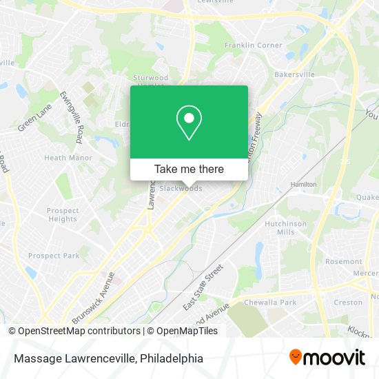 Massage Lawrenceville map