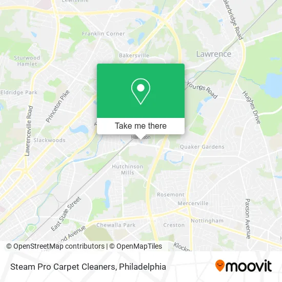 Steam Pro Carpet Cleaners map