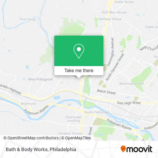 Bath & Body Works map