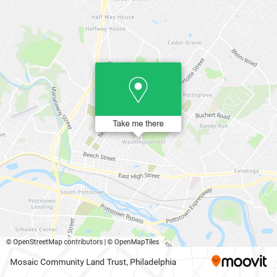 Mosaic Community Land Trust map