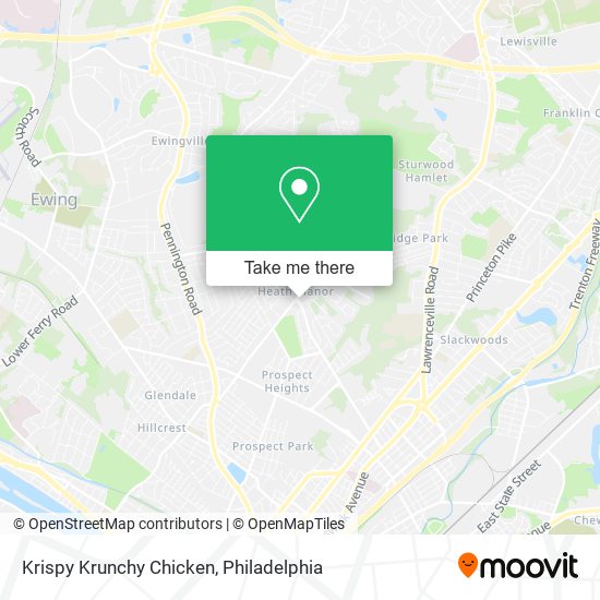 Mapa de Krispy Krunchy Chicken