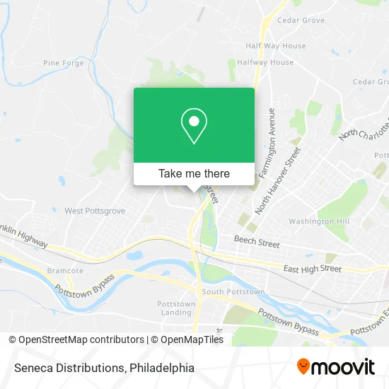 Seneca Distributions map