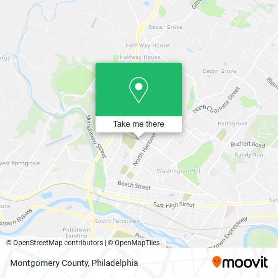 Montgomery County map