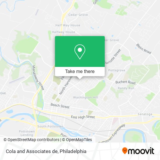 Mapa de Cola and Associates de