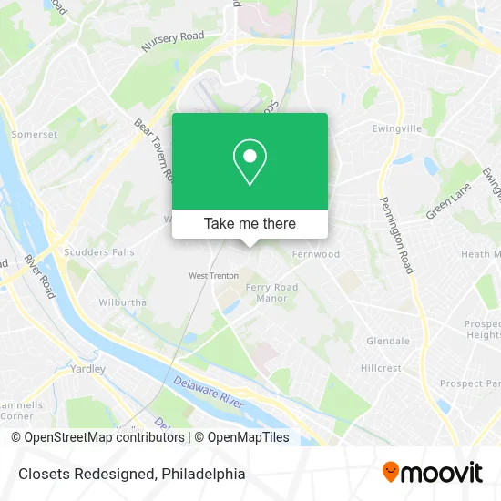 Closets Redesigned map