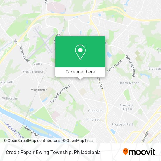 Credit Repair Ewing Township map