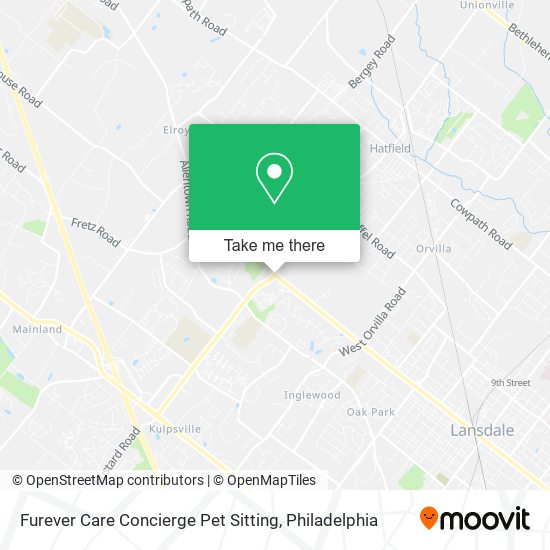 Furever Care Concierge Pet Sitting map