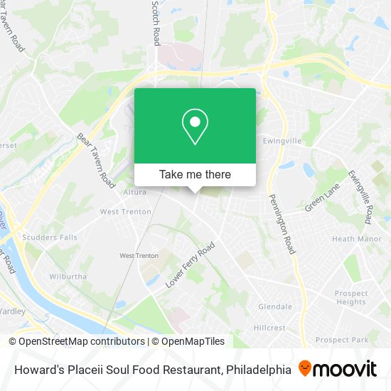 Mapa de Howard's Placeii Soul Food Restaurant