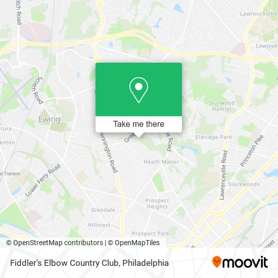 Mapa de Fiddler's Elbow Country Club