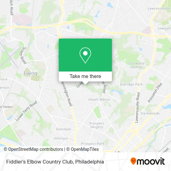 Fiddler's Elbow Country Club map