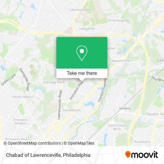 Chabad of Lawrenceville map