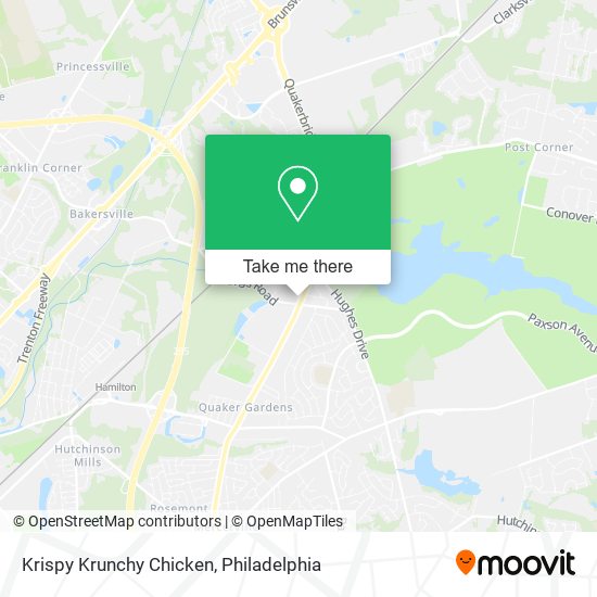 Mapa de Krispy Krunchy Chicken