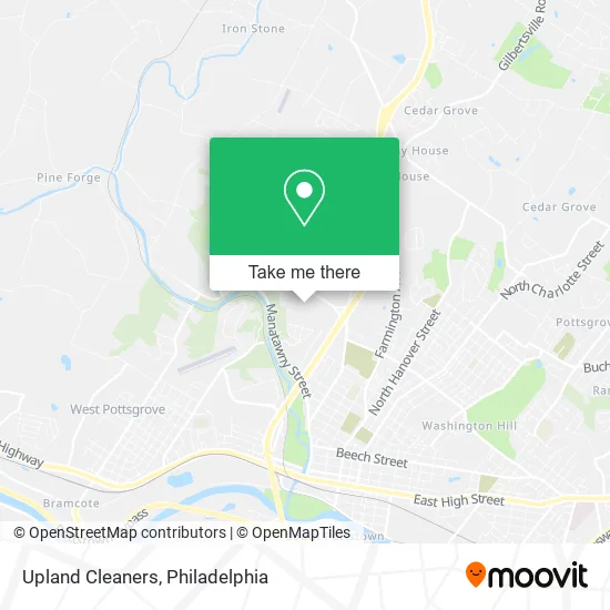Mapa de Upland Cleaners
