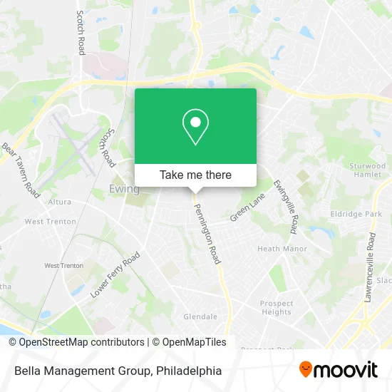 Bella Management Group map