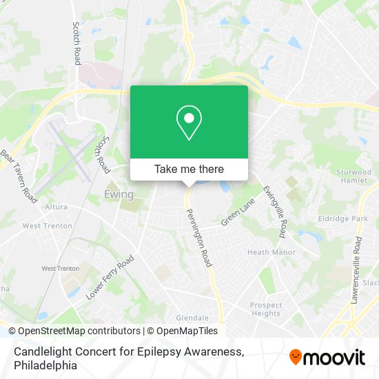 Candlelight Concert for Epilepsy Awareness map