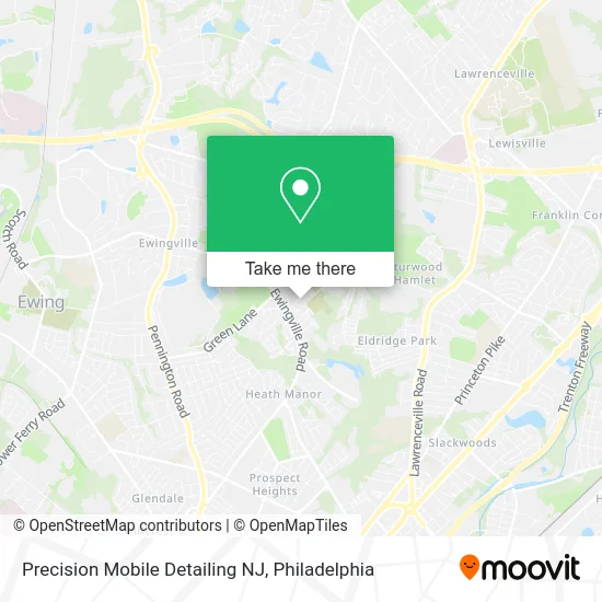 Precision Mobile Detailing NJ map