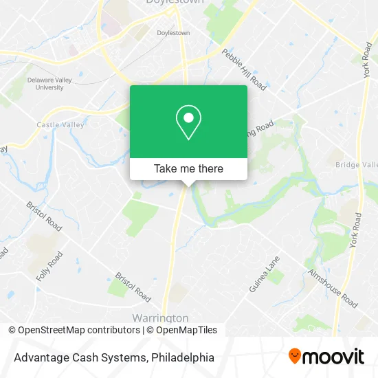 Advantage Cash Systems map