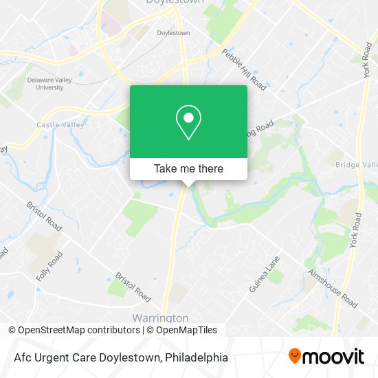 Afc Urgent Care Doylestown map