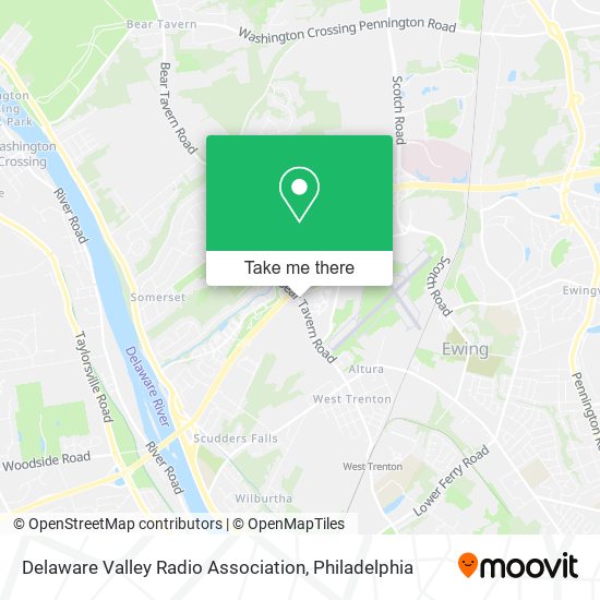 Mapa de Delaware Valley Radio Association