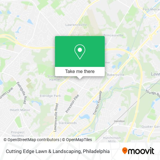 Cutting Edge Lawn & Landscaping map