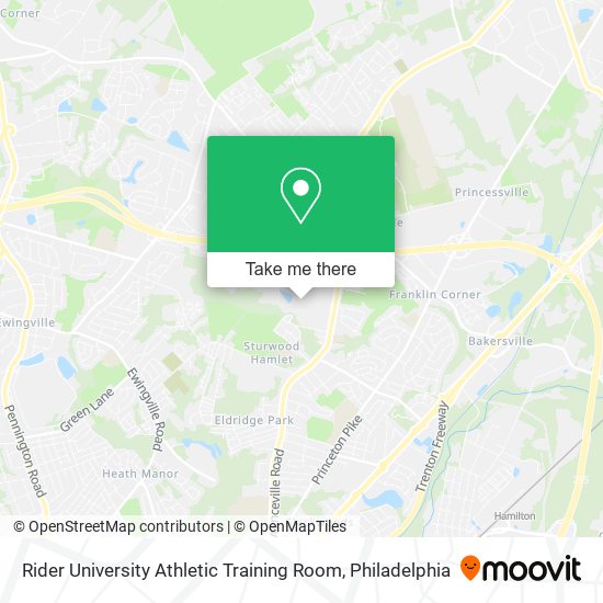 Rider University Athletic Training Room map