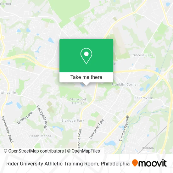 Rider University Athletic Training Room map