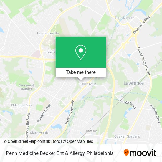 Penn Medicine Becker Ent & Allergy map