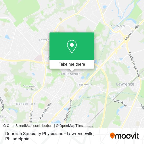 Deborah Specialty Physicians - Lawrenceville map