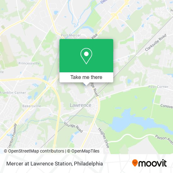 Mapa de Mercer at Lawrence Station