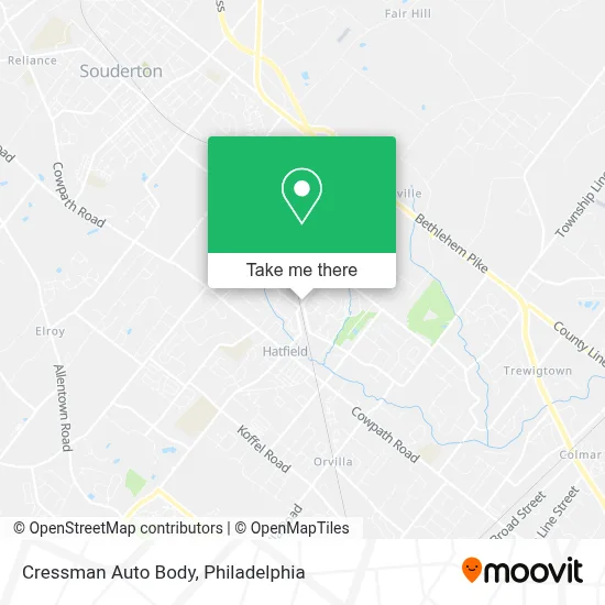 Cressman Auto Body map