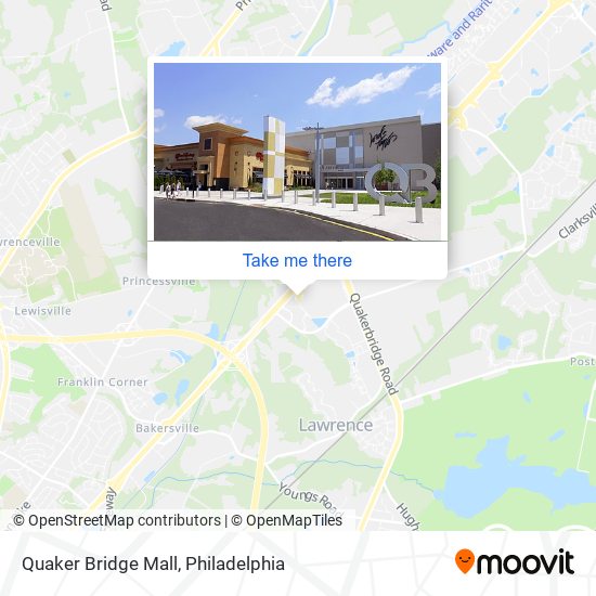 Mapa de Quaker Bridge Mall