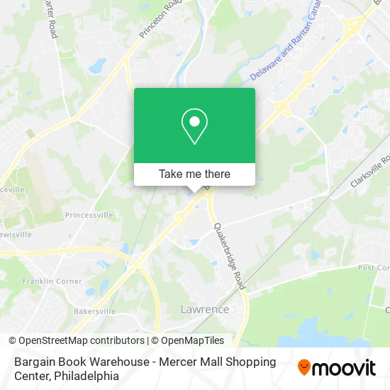 Bargain Book Warehouse - Mercer Mall Shopping Center map