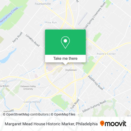 Margaret Mead House Historic Marker map