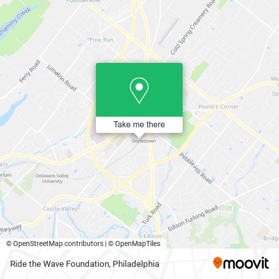 Ride the Wave Foundation map