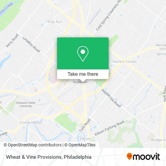 Mapa de Wheat & Vine Provisions