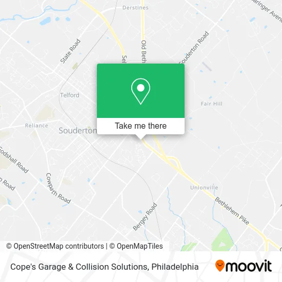 Cope's Garage & Collision Solutions map