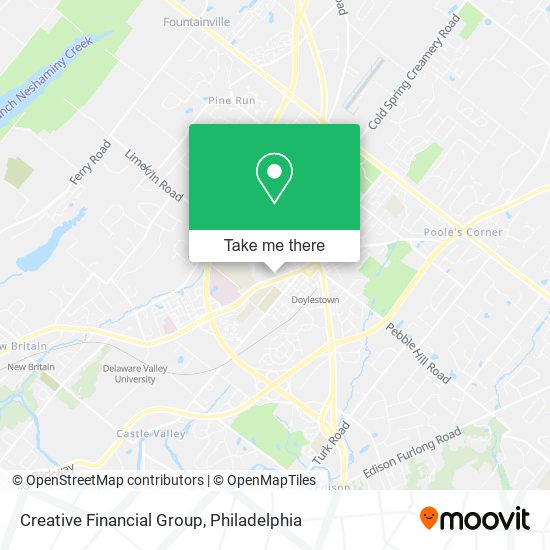 Creative Financial Group map