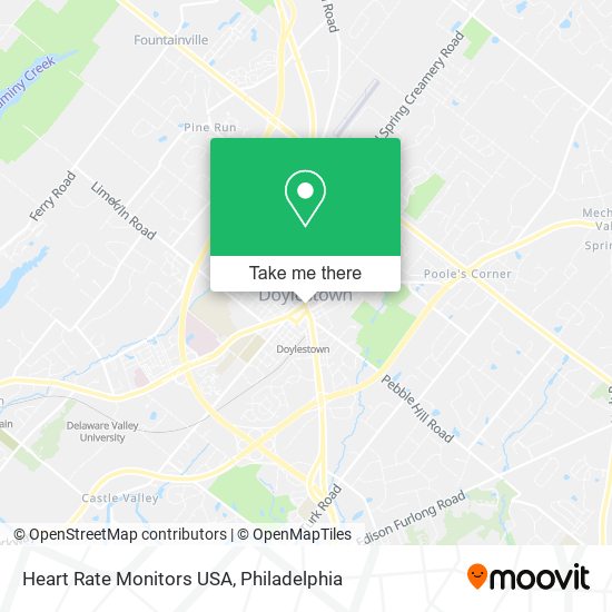 Heart Rate Monitors USA map