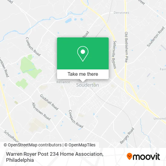 Mapa de Warren Royer Post 234 Home Association