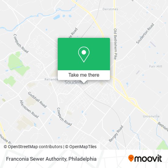 Franconia Sewer Authority map