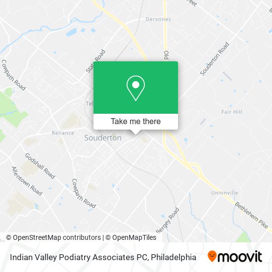 Mapa de Indian Valley Podiatry Associates PC