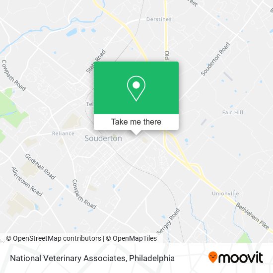 Mapa de National Veterinary Associates