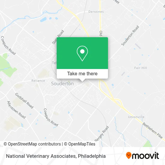 National Veterinary Associates map