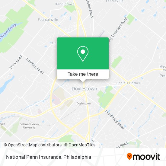 Mapa de National Penn Insurance