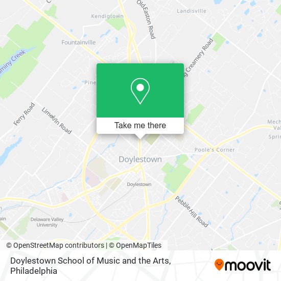 Doylestown School of Music and the Arts map